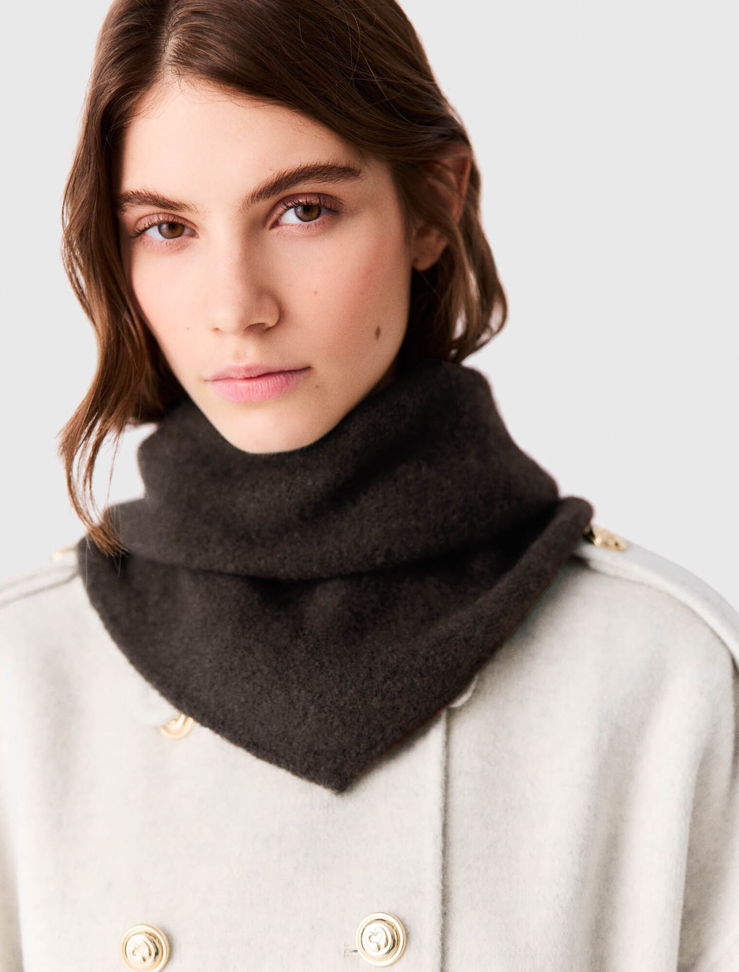 Yak blend triangle scarf