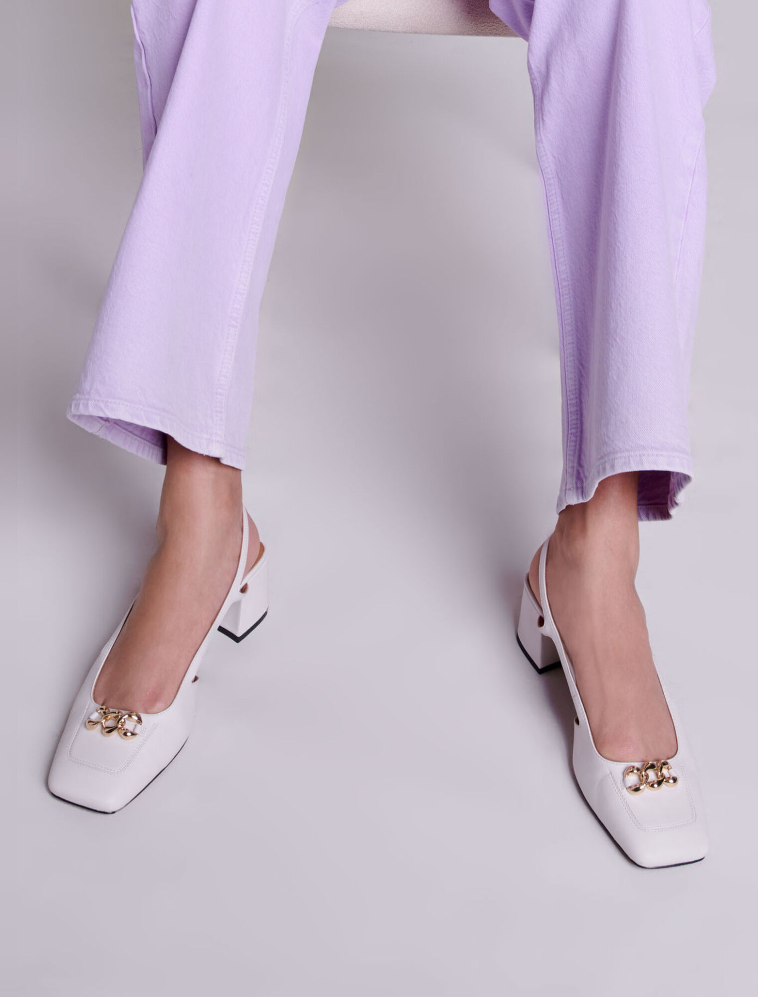 Faded wide-leg jeans