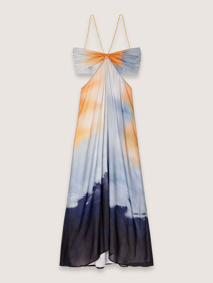 Tie-dye maxi dress