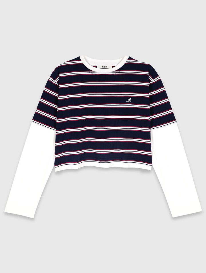 Layered-effect T-shirt