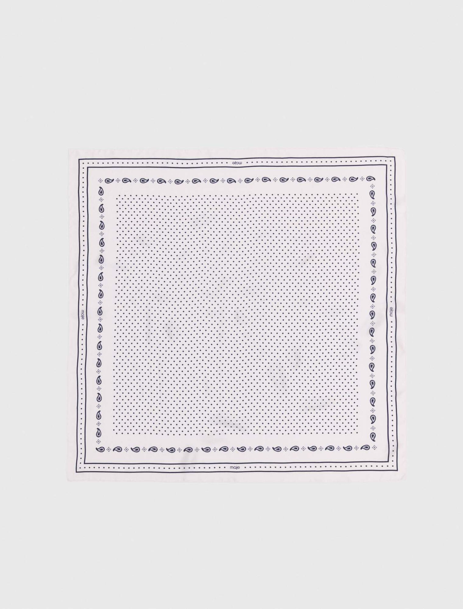 90x90 printed silk scarf