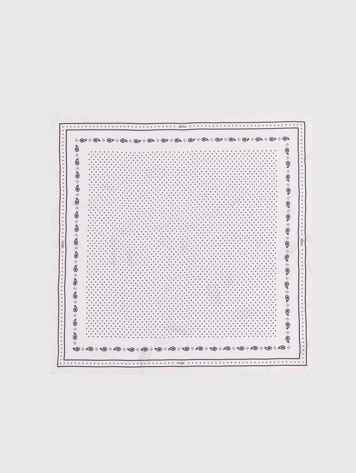 90x90 printed silk scarf