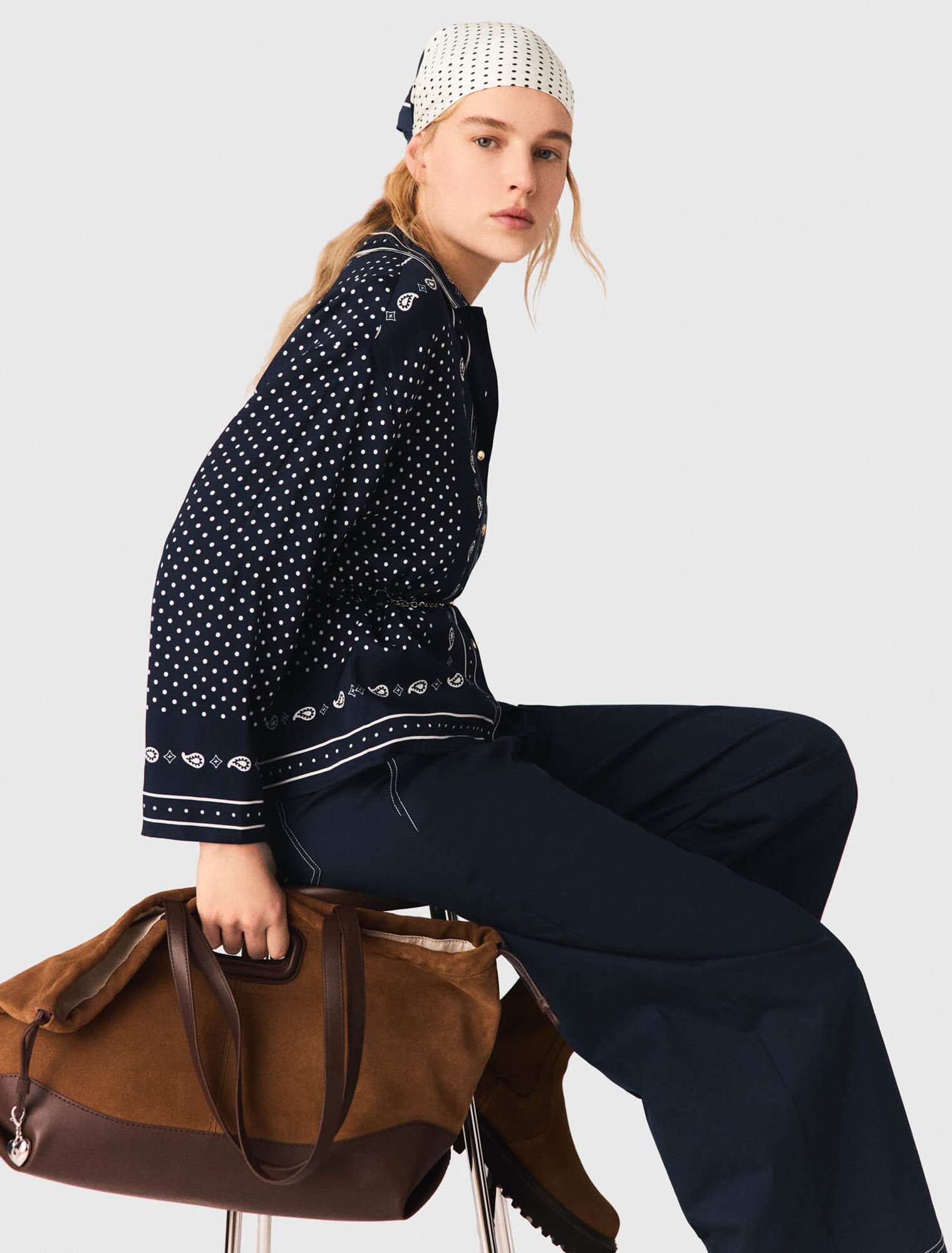 Flowing printed shirt