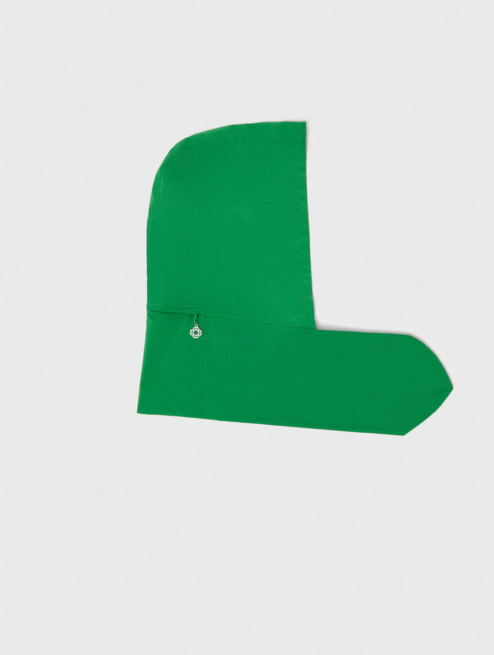 Tie-up waterproof hood