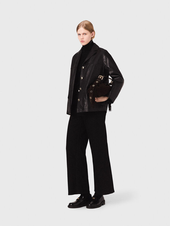 Quilted leather jacket