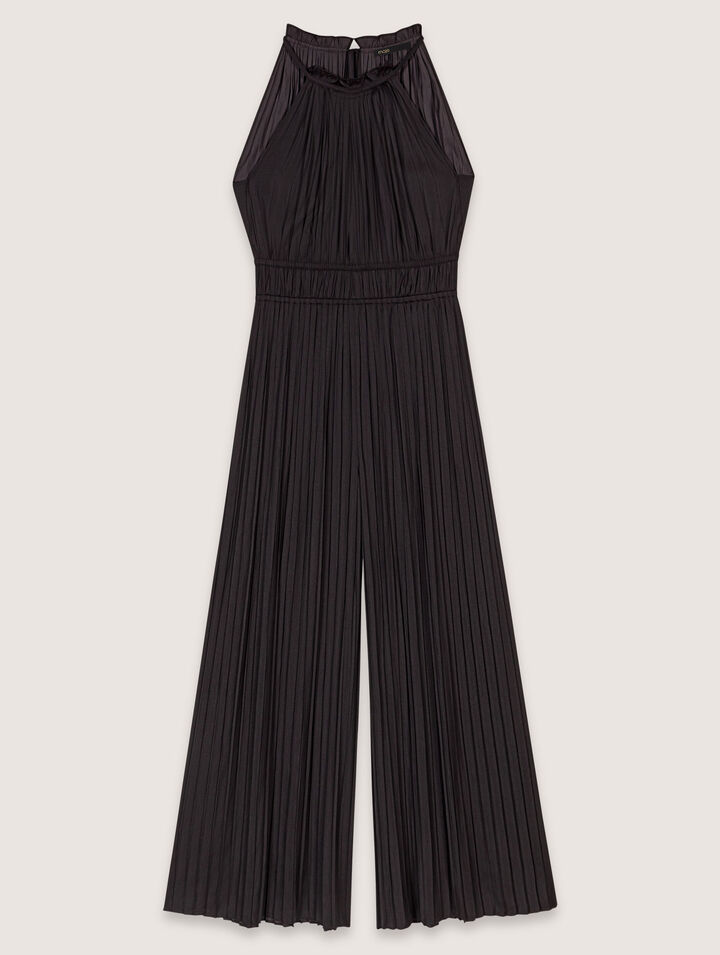 Pleated trouser suit
