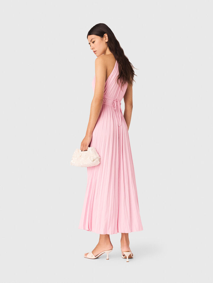 Pleated maxi dress