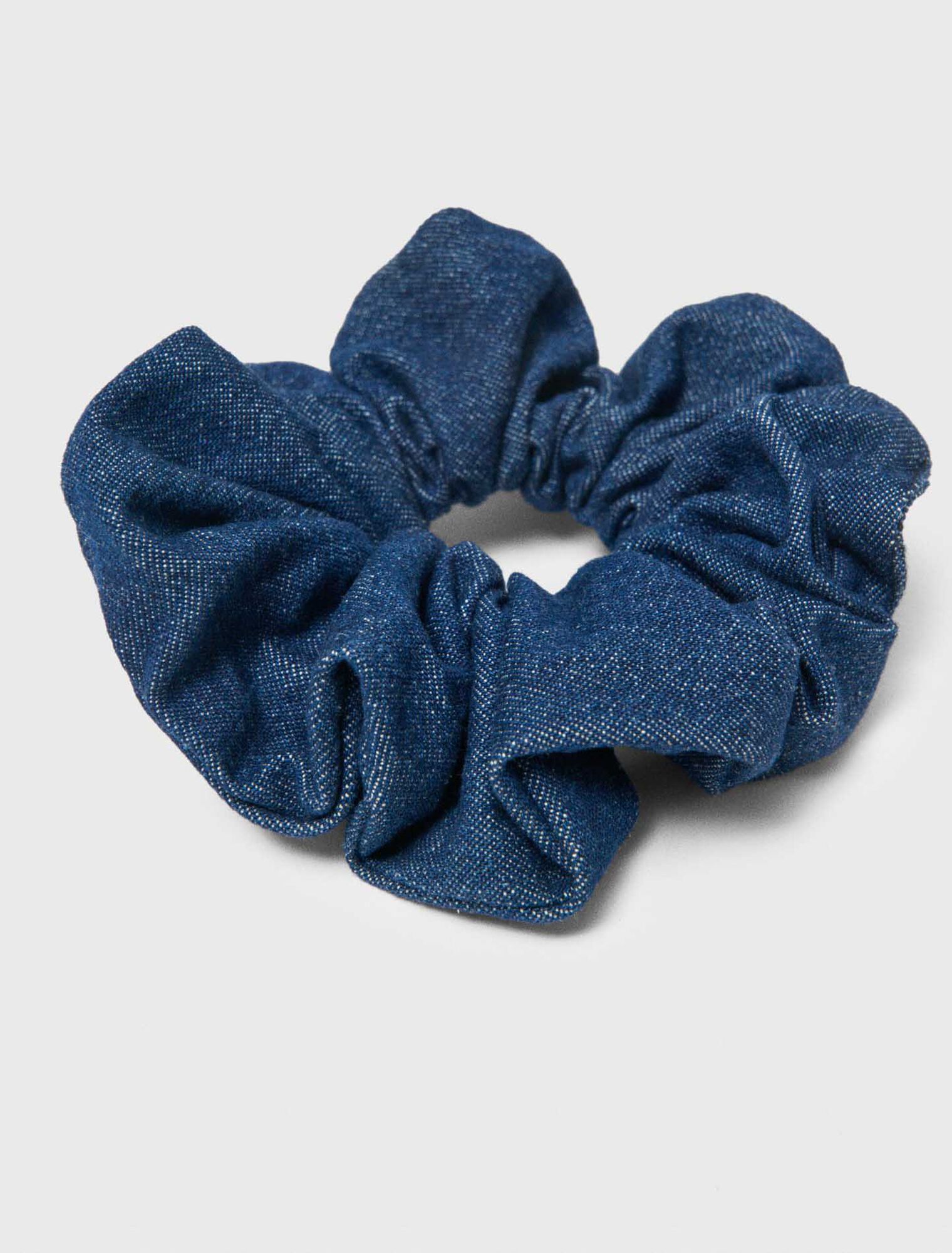Denim scrunchie