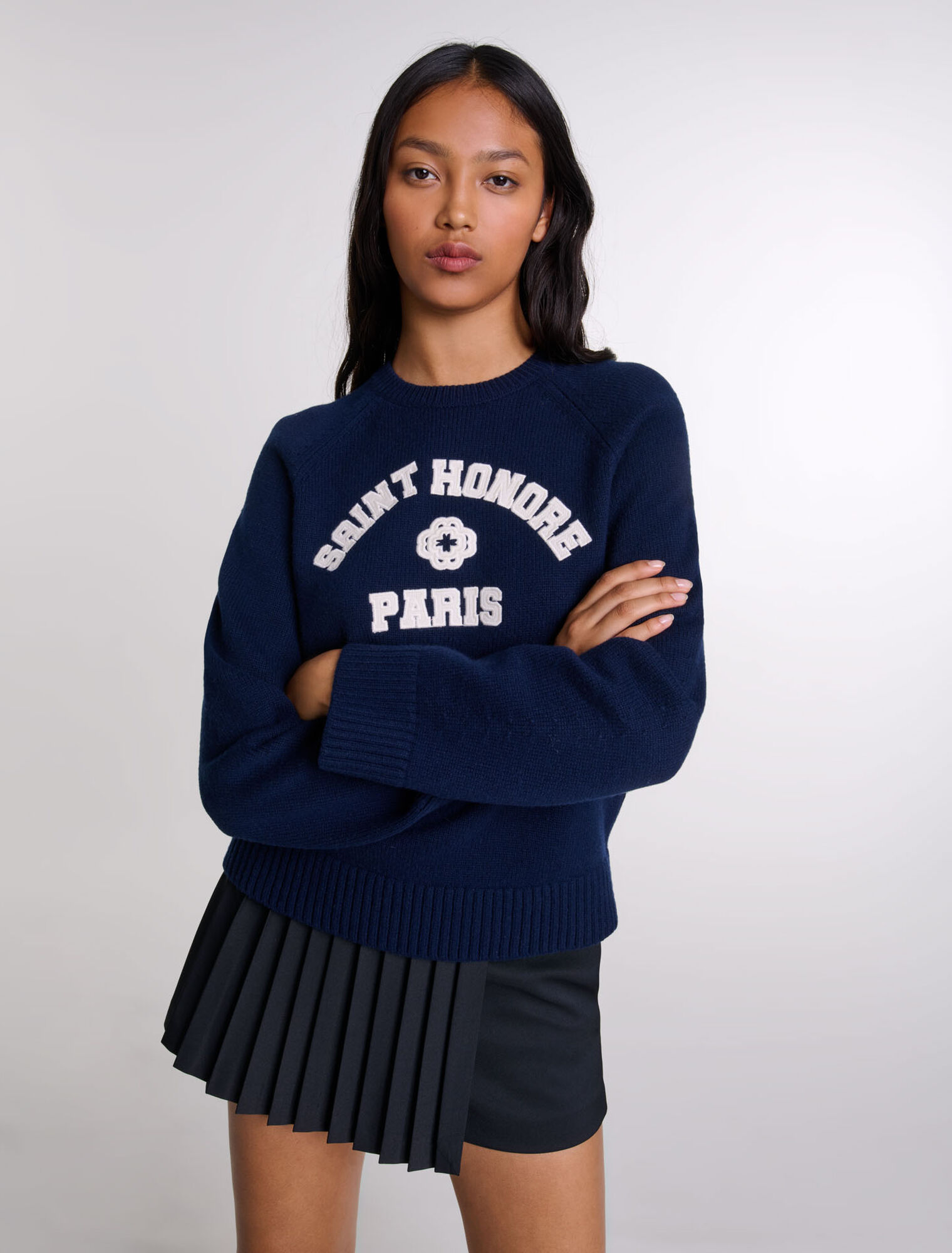 Wool-blend jumper