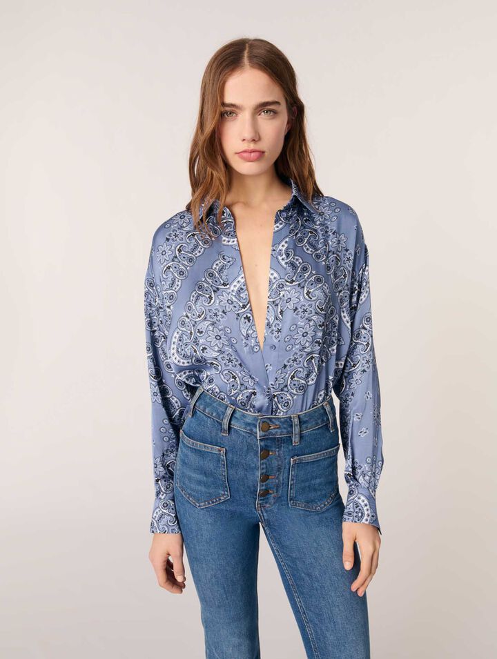 Flowing printed shirt