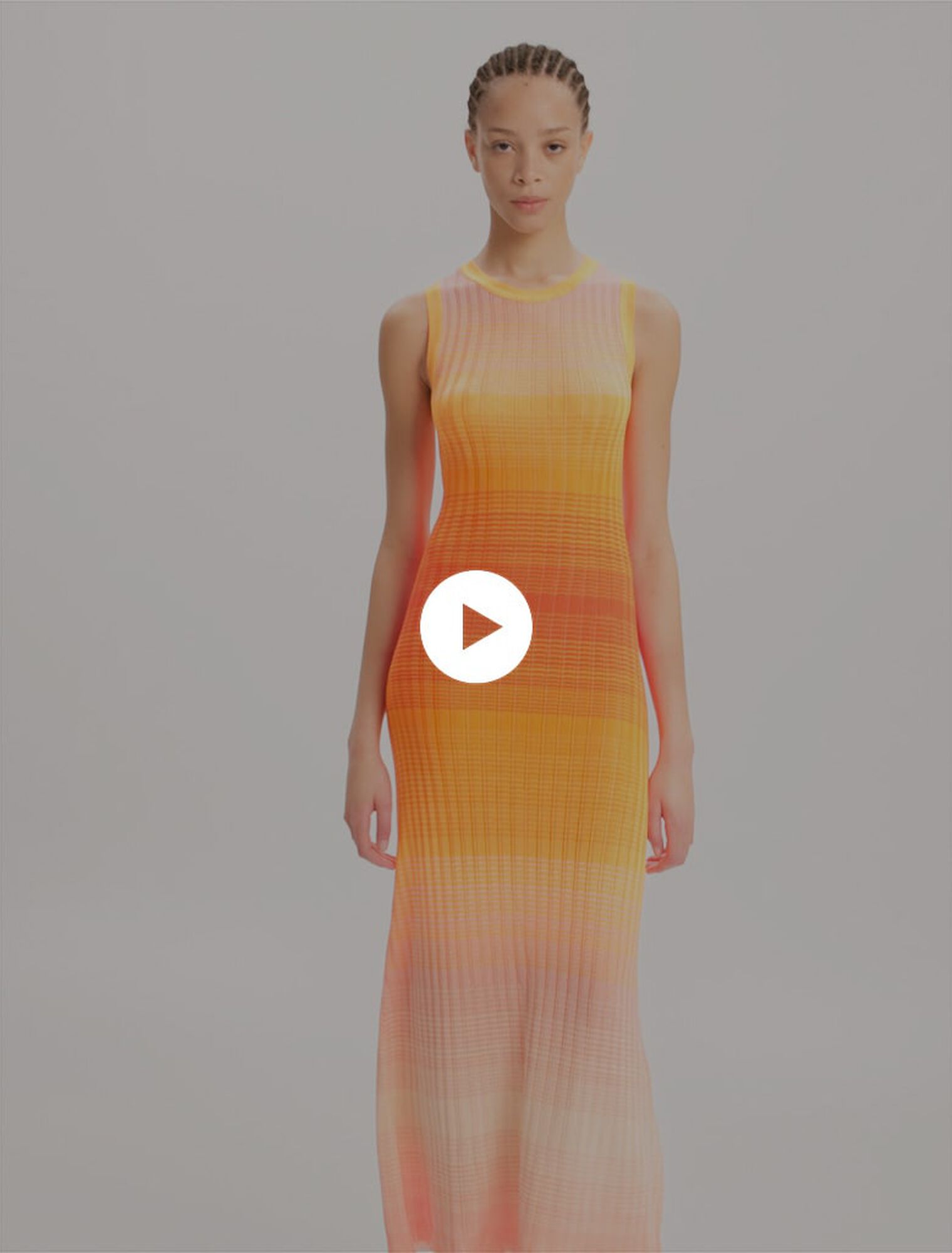Tie-dye knit maxi dress