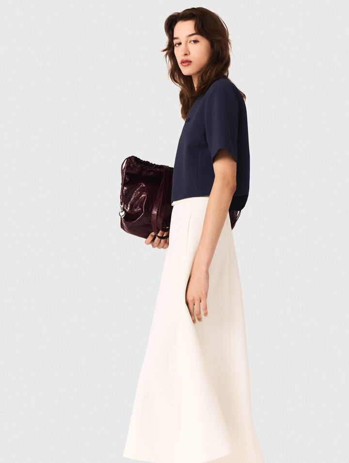 Heavy crepe short top