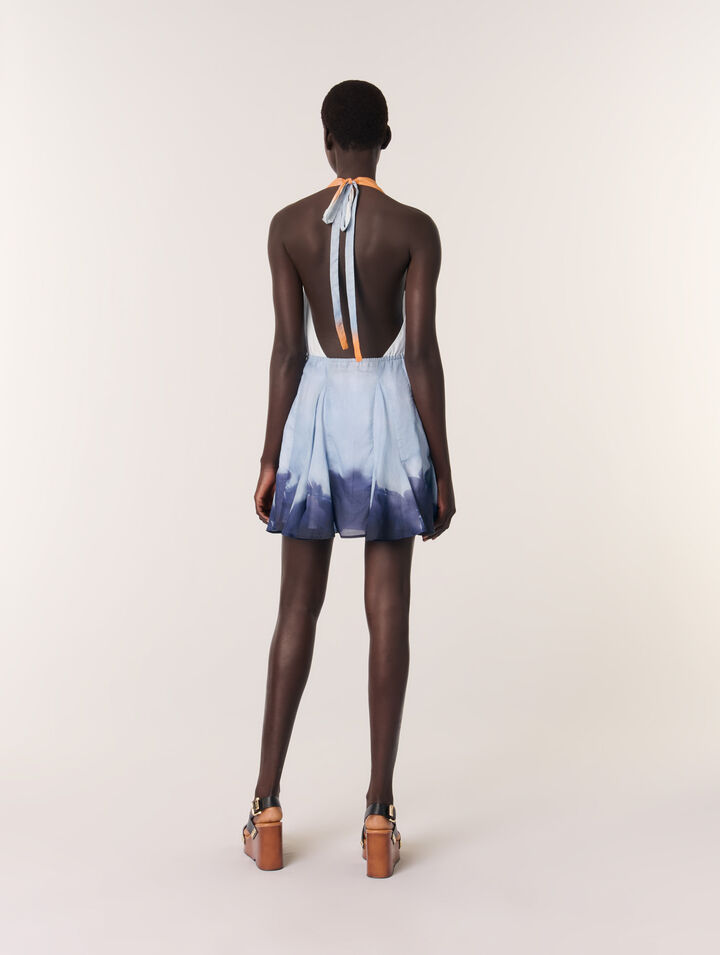Short tie-dye dress