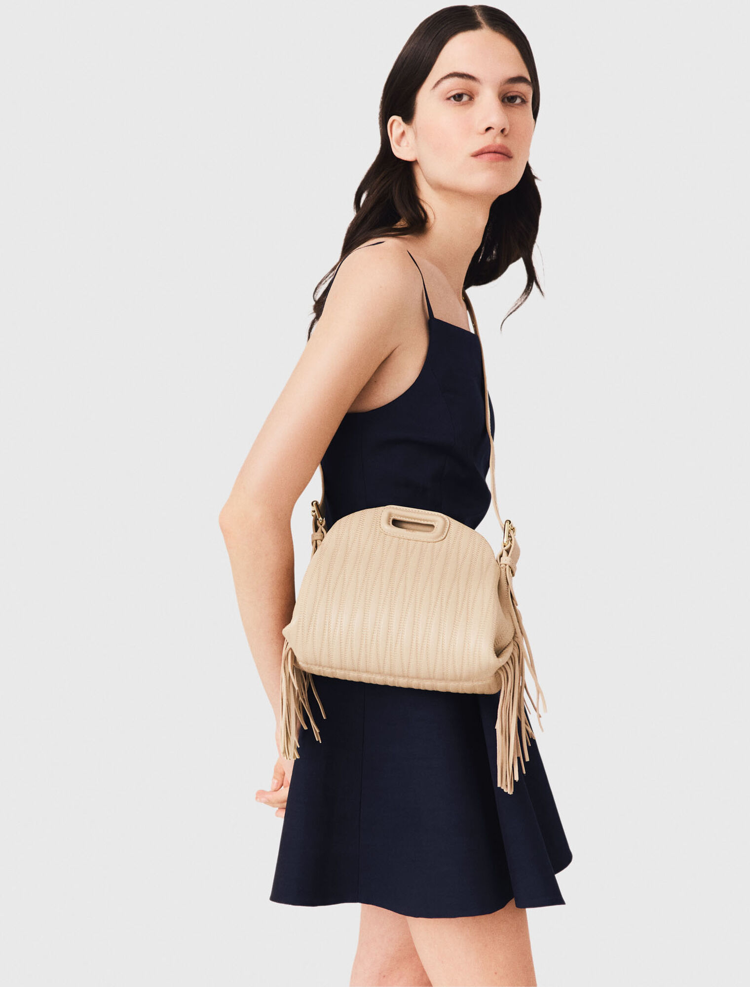 Stitched leather mini Miss M bag