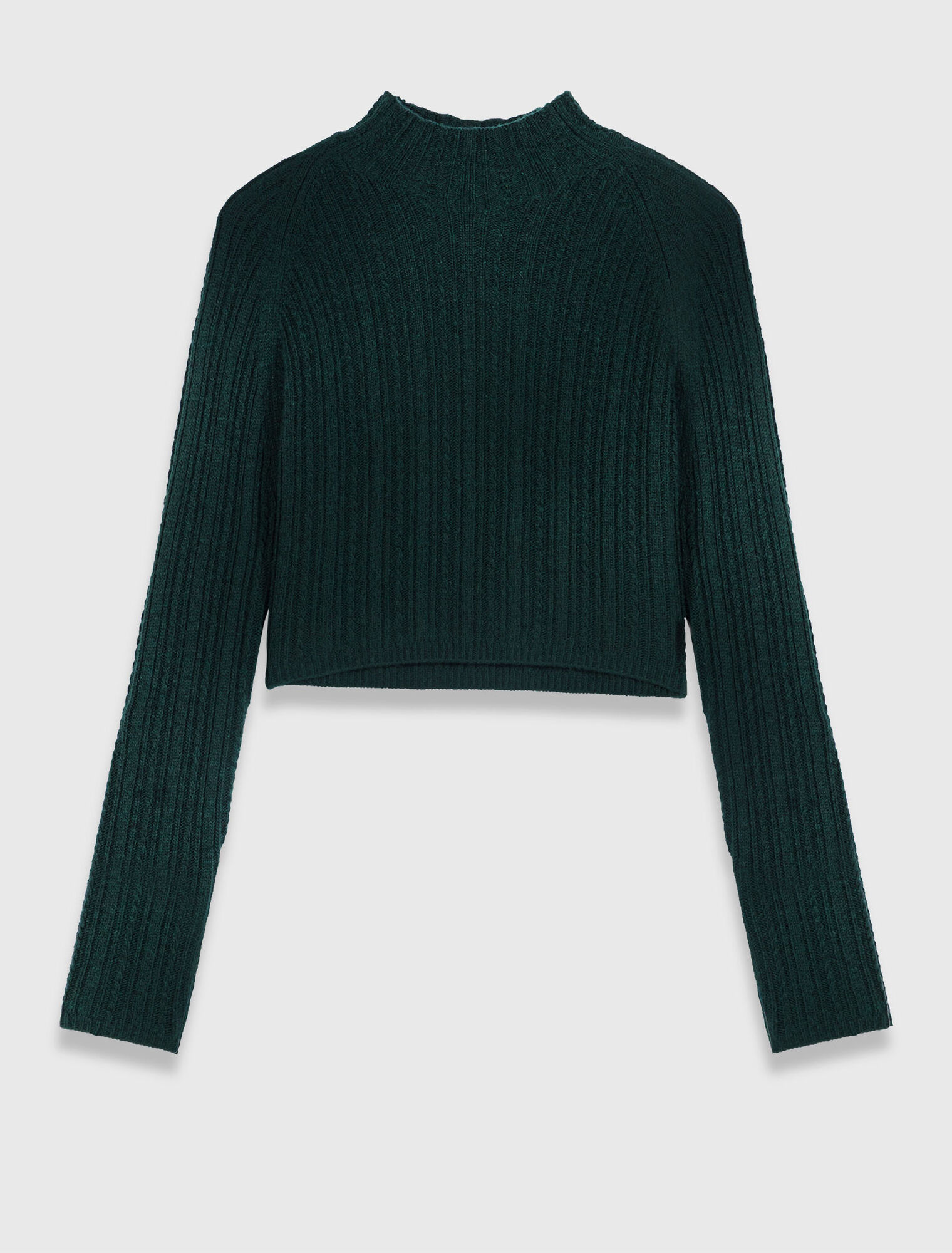 Knit dress with removable sweater