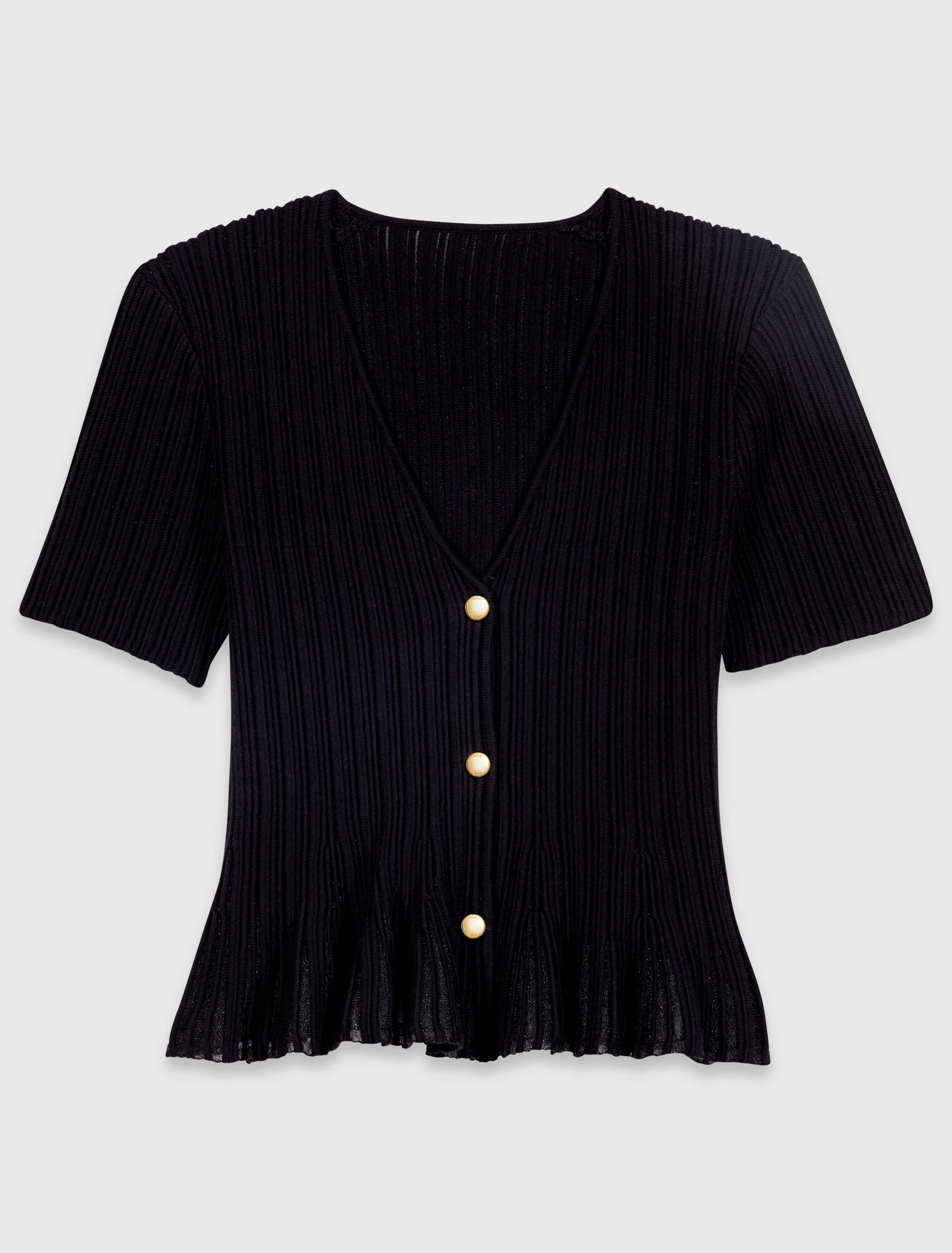 Peplum cardigan