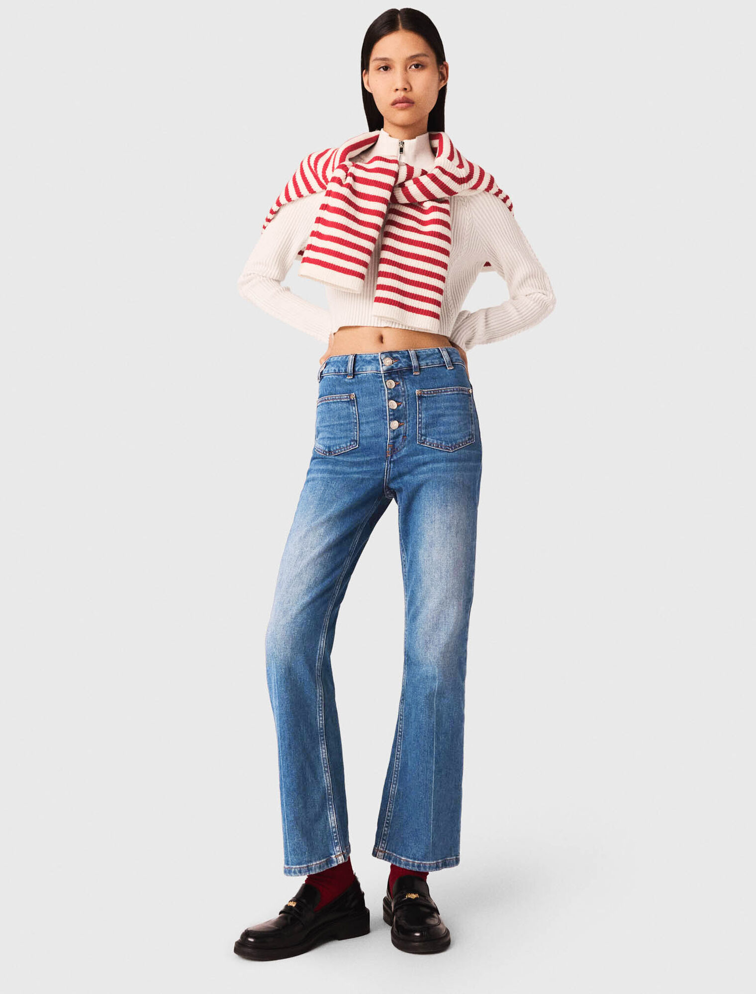 Vaqueros denim con bolsillos