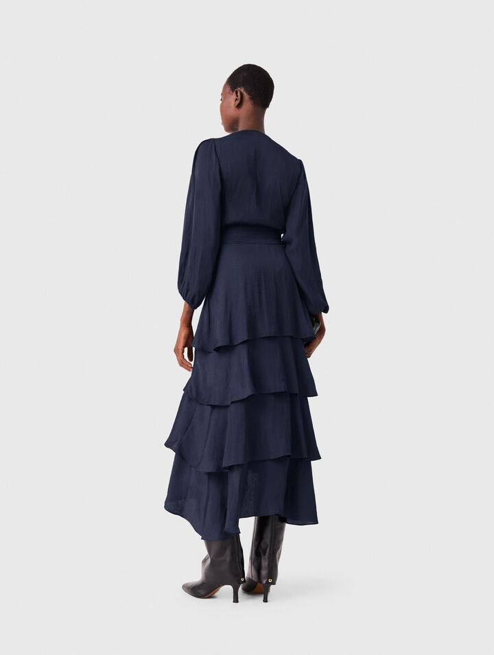 Ruffled maxi dress