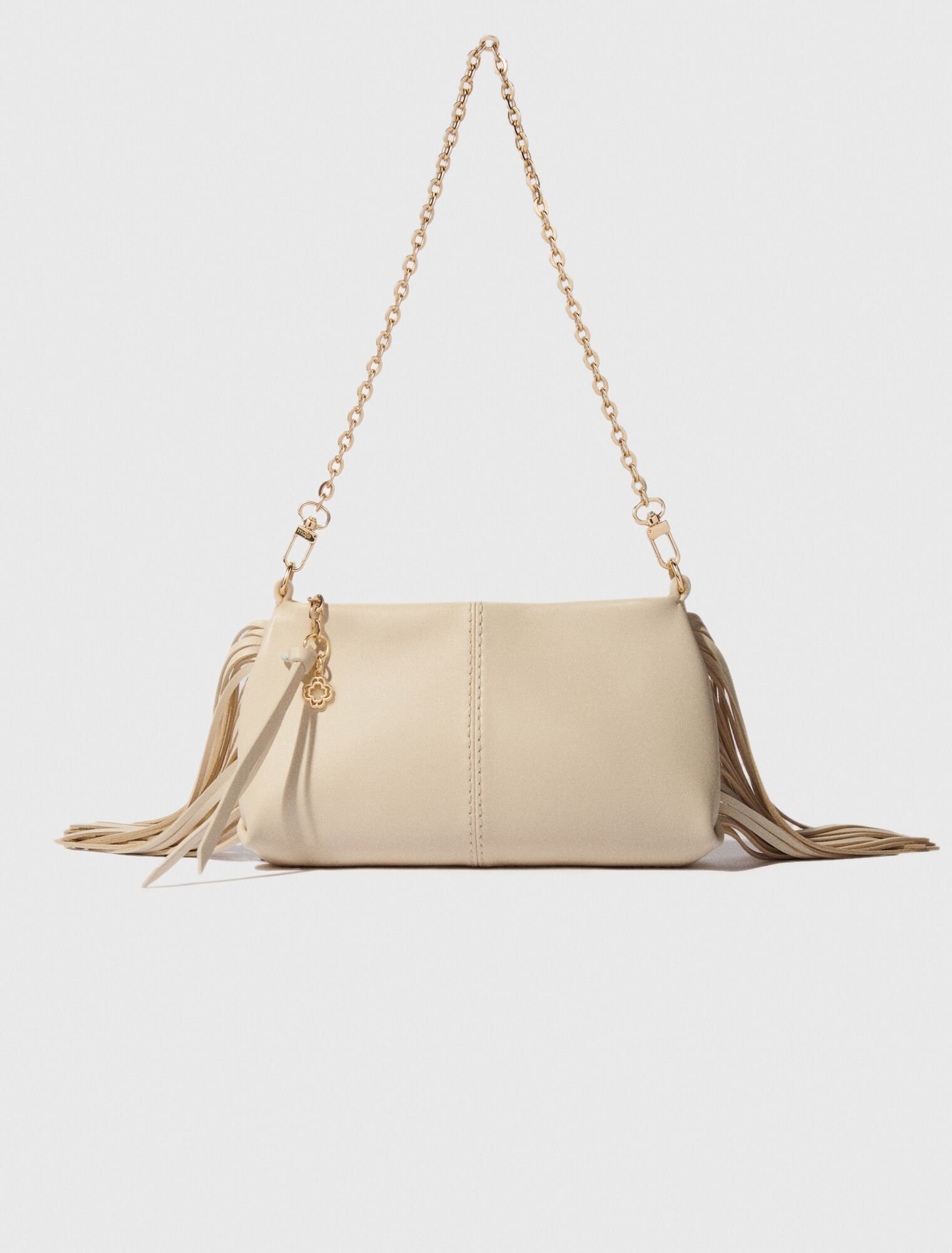 Miss M plain leather clutch bag