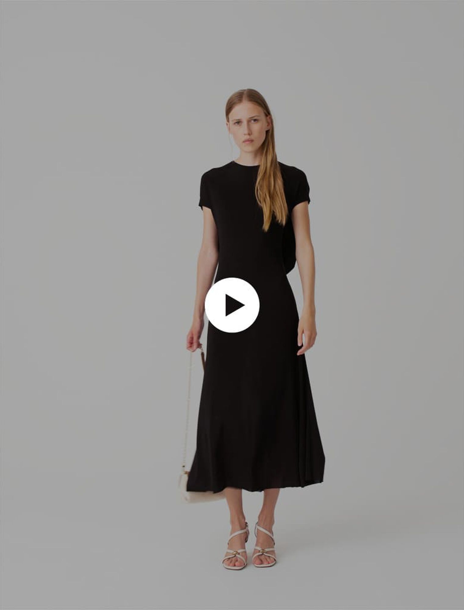 Cowl-back maxi dress