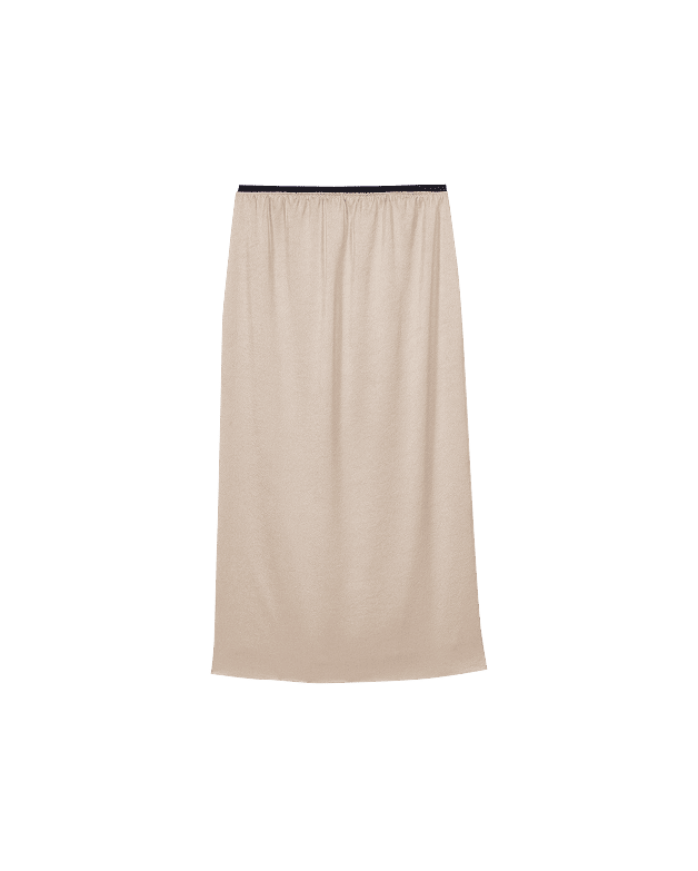Satin Pencil Skirt